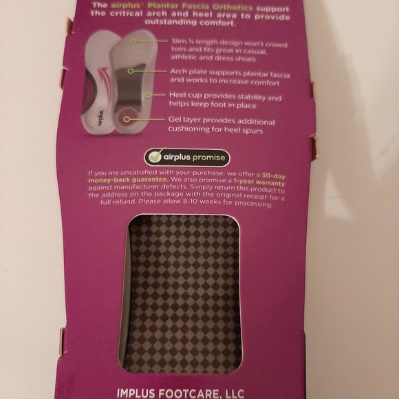 Plantar Fascia Arch Support Inserts - Picture 2 of 2